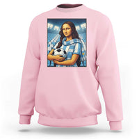 Funny Argentina Soccer Mona Lisa Sweatshirt Football Fan Pride Graphic