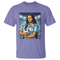 Funny Argentina Soccer Mona Lisa T Shirt Football Fan Pride Graphic