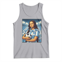Funny Argentina Soccer Mona Lisa Tank Top Football Fan Pride Graphic