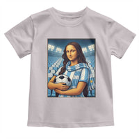 Funny Argentina Soccer Mona Lisa Toddler T Shirt Football Fan Pride Graphic