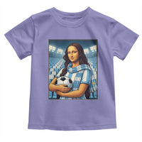 Funny Argentina Soccer Mona Lisa Toddler T Shirt Football Fan Pride Graphic