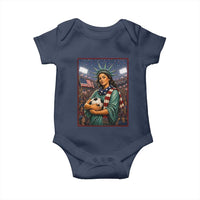 Funny Statue Of Liberty Soccer Gift Baby Onesie USA Football Pride