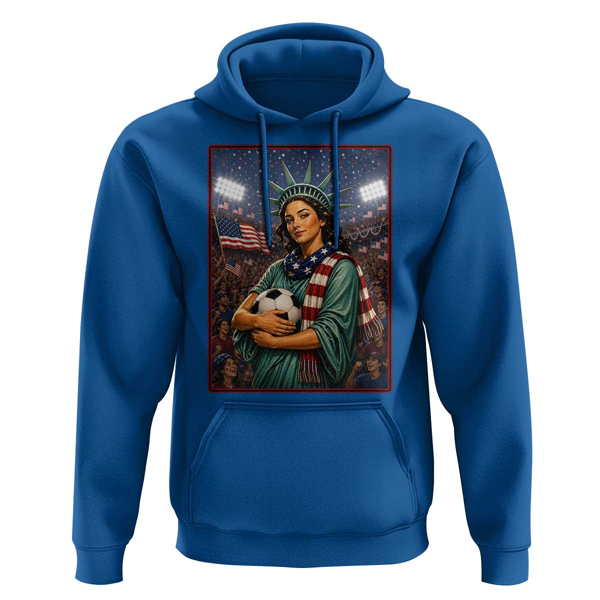 Funny Statue Of Liberty Soccer Gift Hoodie USA Football Pride