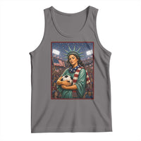Funny Statue Of Liberty Soccer Gift Tank Top USA Football Pride