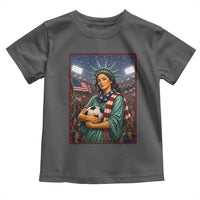 Funny Statue Of Liberty Soccer Gift Toddler T Shirt USA Football Pride