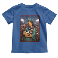 Funny Statue Of Liberty Soccer Gift Toddler T Shirt USA Football Pride