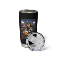 Funny Statue Of Liberty Soccer Gift Tumbler Cup USA Football Pride