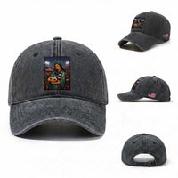 Funny Statue Of Liberty Soccer Gift Washed Cotton Baseball Cap USA Football Pride