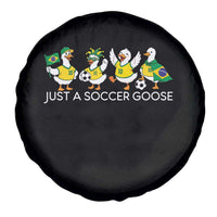 Funny Just A Soccer Goose Spare Tire Cover Brazil Football Fan