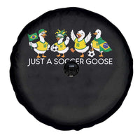 Funny Just A Soccer Goose Spare Tire Cover Brazil Football Fan