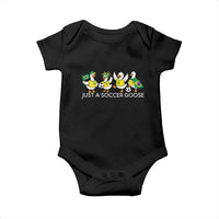 Funny Just A Soccer Goose Baby Onesie Brazil Football Fan