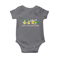 Funny Just A Soccer Goose Baby Onesie Brazil Football Fan