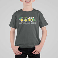 Funny Just A Soccer Goose T Shirt For Kid Brazil Football Fan