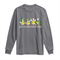 Funny Just A Soccer Goose Long Sleeve Shirt Brazil Football Fan