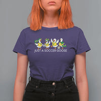 Funny Just A Soccer Goose T Shirt For Women Brazil Football Fan