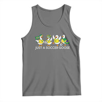 Funny Just A Soccer Goose Tank Top Brazil Football Fan