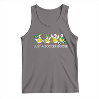 Funny Just A Soccer Goose Tank Top Brazil Football Fan