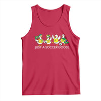 Funny Just A Soccer Goose Tank Top Brazil Football Fan