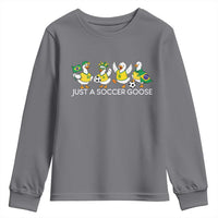 Funny Just A Soccer Goose Youth Sweatshirt Brazil Football Fan