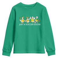 Funny Just A Soccer Goose Youth Sweatshirt Brazil Football Fan