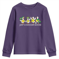 Funny Just A Soccer Goose Youth Sweatshirt Brazil Football Fan