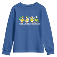 Funny Just A Soccer Goose Youth Sweatshirt Brazil Football Fan