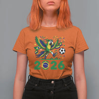Funny Brazil Soccer Macaw T Shirt For Women 2026 Football Fan Graphic