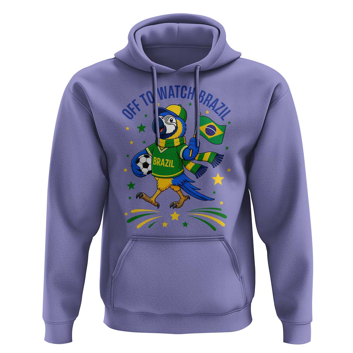 Off To Watch Brazil Hoodie Funny Tropical Bird Soccer Fan