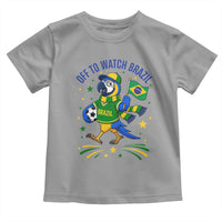 Off To Watch Brazil Toddler T Shirt Funny Tropical Bird Soccer Fan
