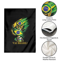 Brazil Soccer Fan 2026 Gift Garden Flag Vai Brasil