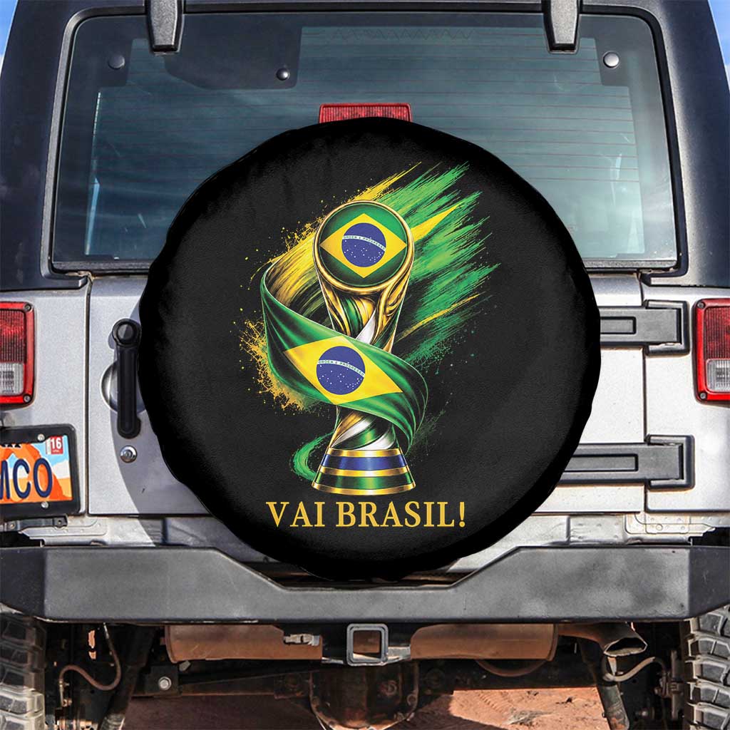 Brazil Soccer Fan 2026 Gift Spare Tire Cover Vai Brasil