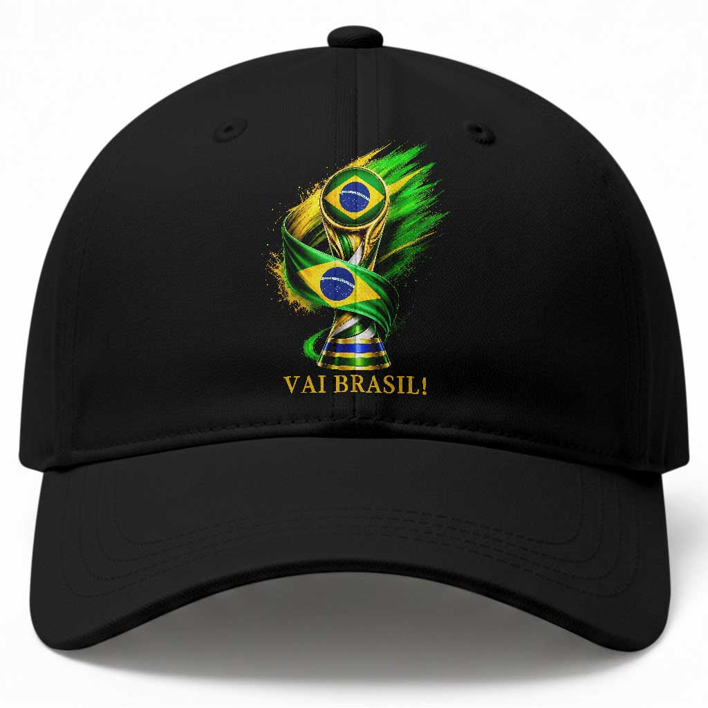 Brazil Soccer Fan 2026 Gift Baseball Cap Vai Brasil
