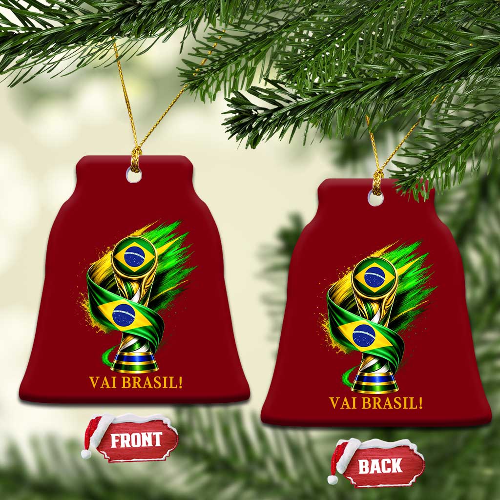 Brazil Soccer Fan 2026 Gift Ceramic Ornament Vai Brasil