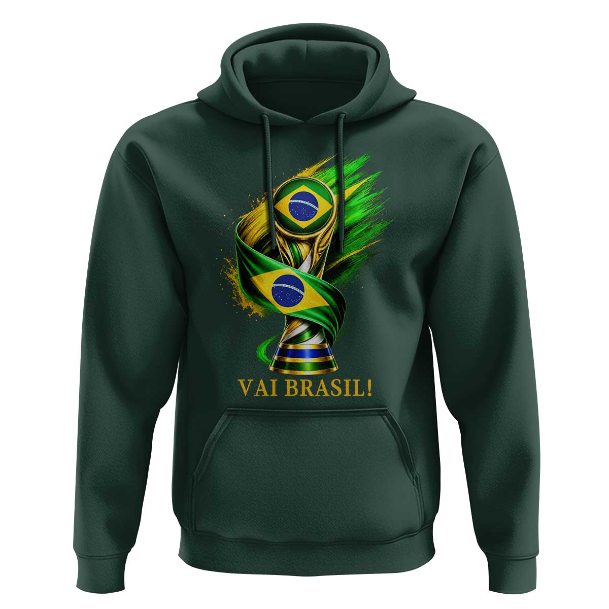 Brazil Soccer Fan 2026 Gift Hoodie Vai Brasil
