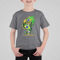 Brazil Soccer Fan 2026 Gift T Shirt For Kid Vai Brasil