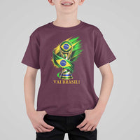Brazil Soccer Fan 2026 Gift T Shirt For Kid Vai Brasil