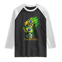 Brazil Soccer Fan 2026 Gift Raglan Shirt Vai Brasil