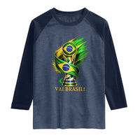 Brazil Soccer Fan 2026 Gift Raglan Shirt Vai Brasil