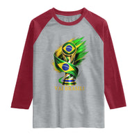 Brazil Soccer Fan 2026 Gift Raglan Shirt Vai Brasil