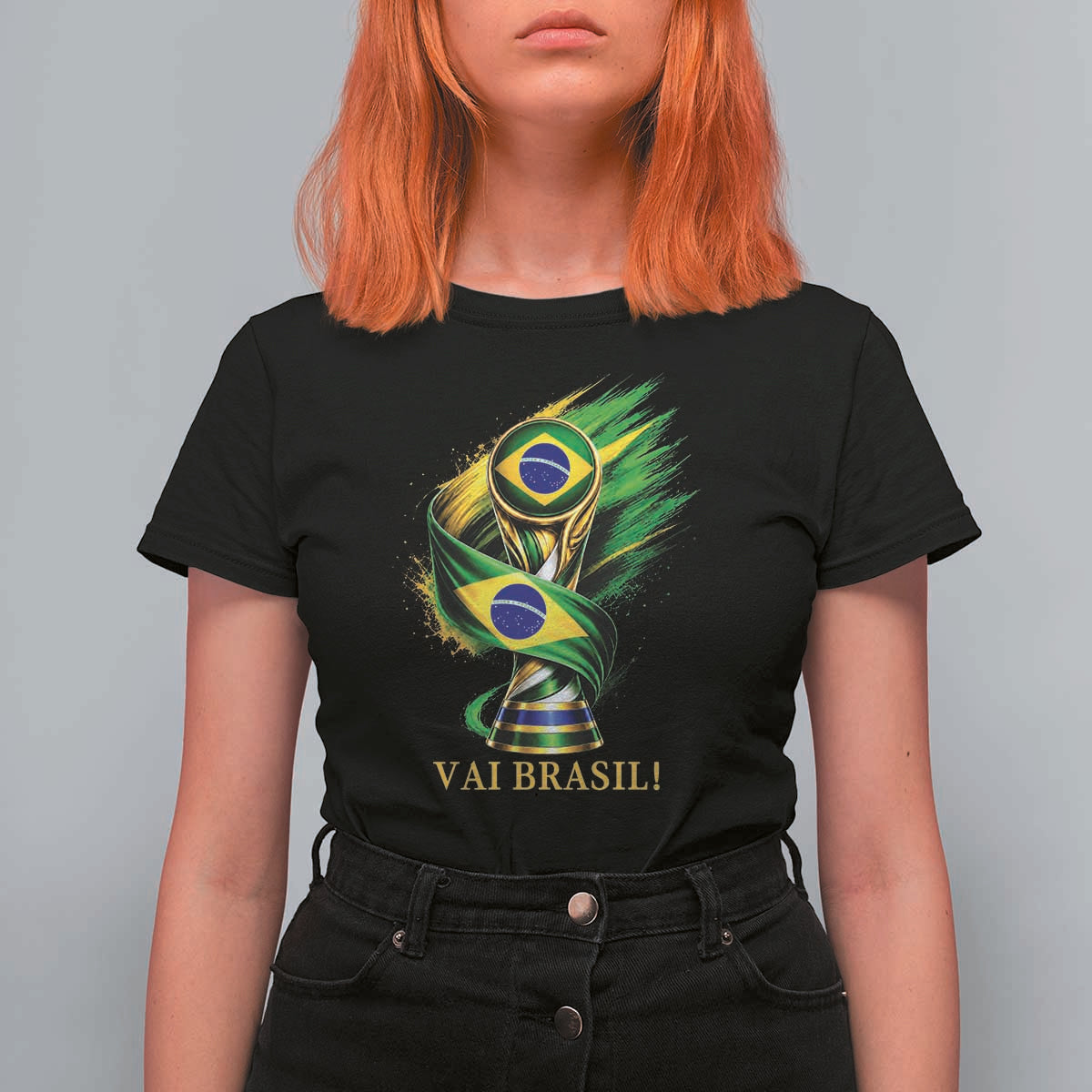 Brazil Soccer Fan 2026 Gift T Shirt For Women Vai Brasil