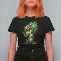 Brazil Soccer Fan 2026 Gift T Shirt For Women Vai Brasil