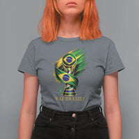 Brazil Soccer Fan 2026 Gift T Shirt For Women Vai Brasil