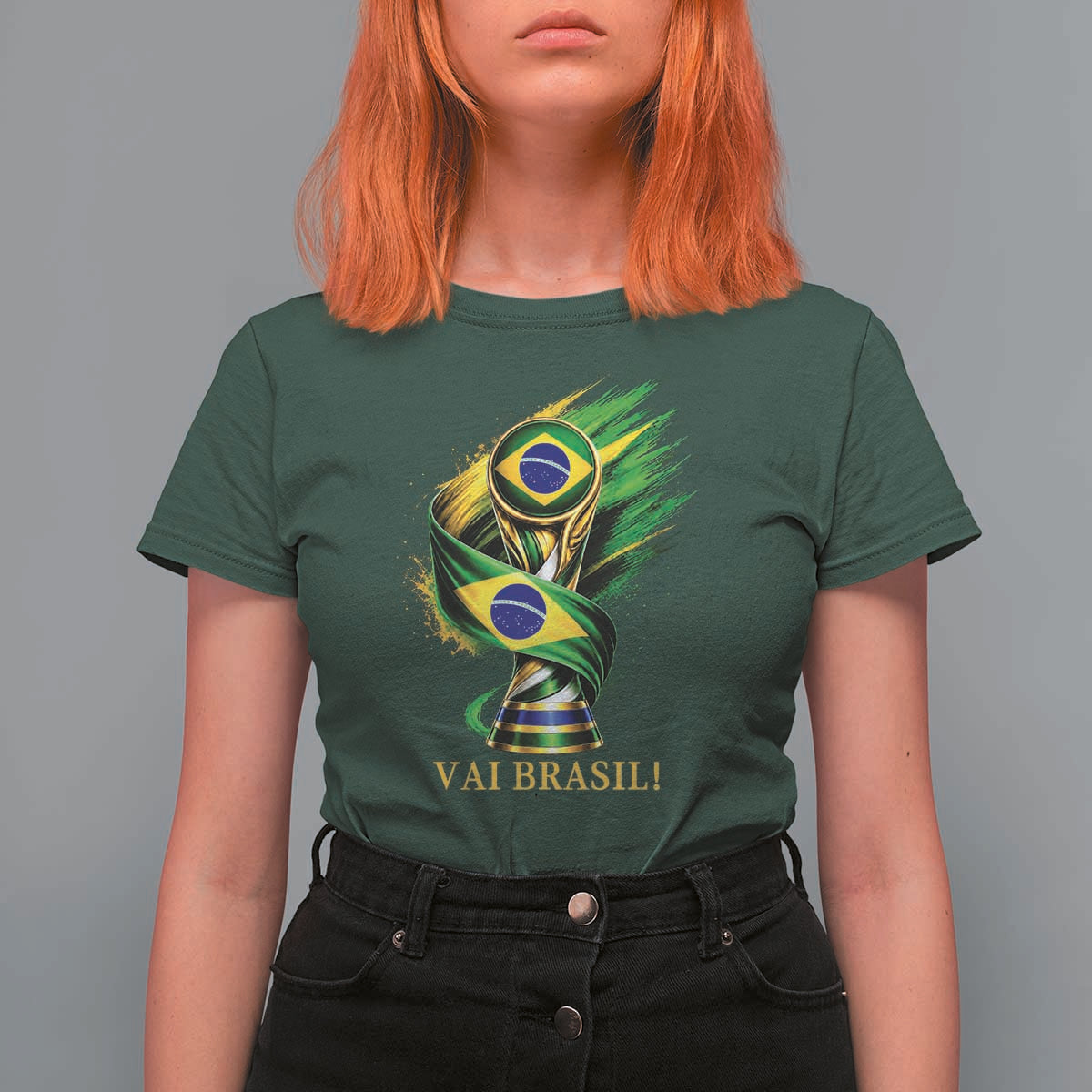 Brazil Soccer Fan 2026 Gift T Shirt For Women Vai Brasil
