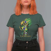 Brazil Soccer Fan 2026 Gift T Shirt For Women Vai Brasil