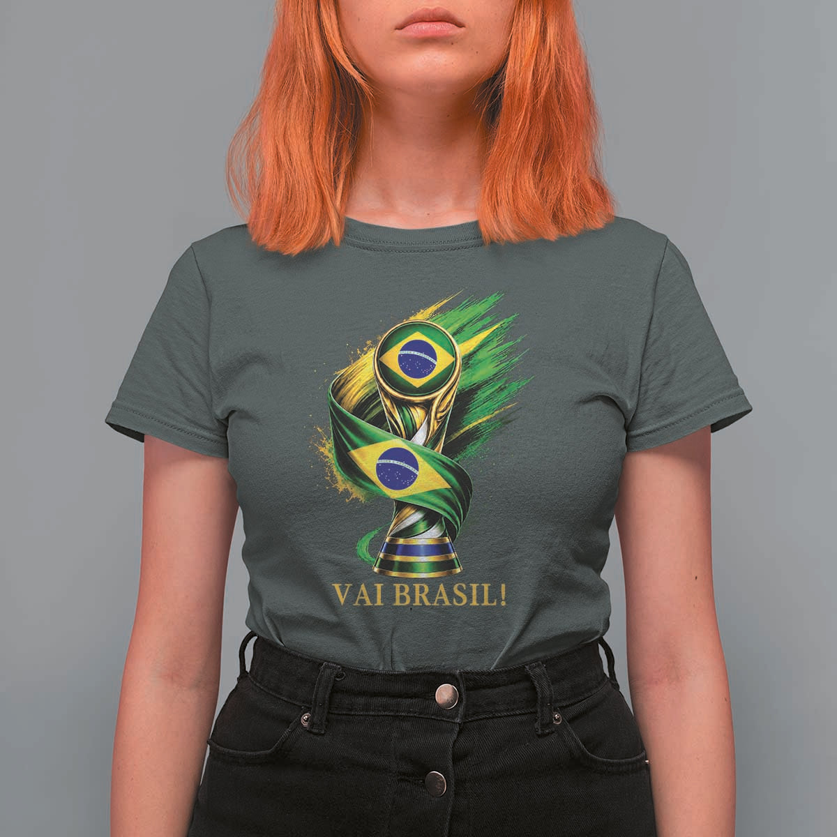 Brazil Soccer Fan 2026 Gift T Shirt For Women Vai Brasil