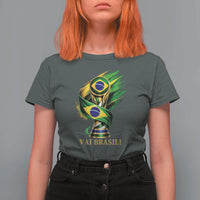 Brazil Soccer Fan 2026 Gift T Shirt For Women Vai Brasil
