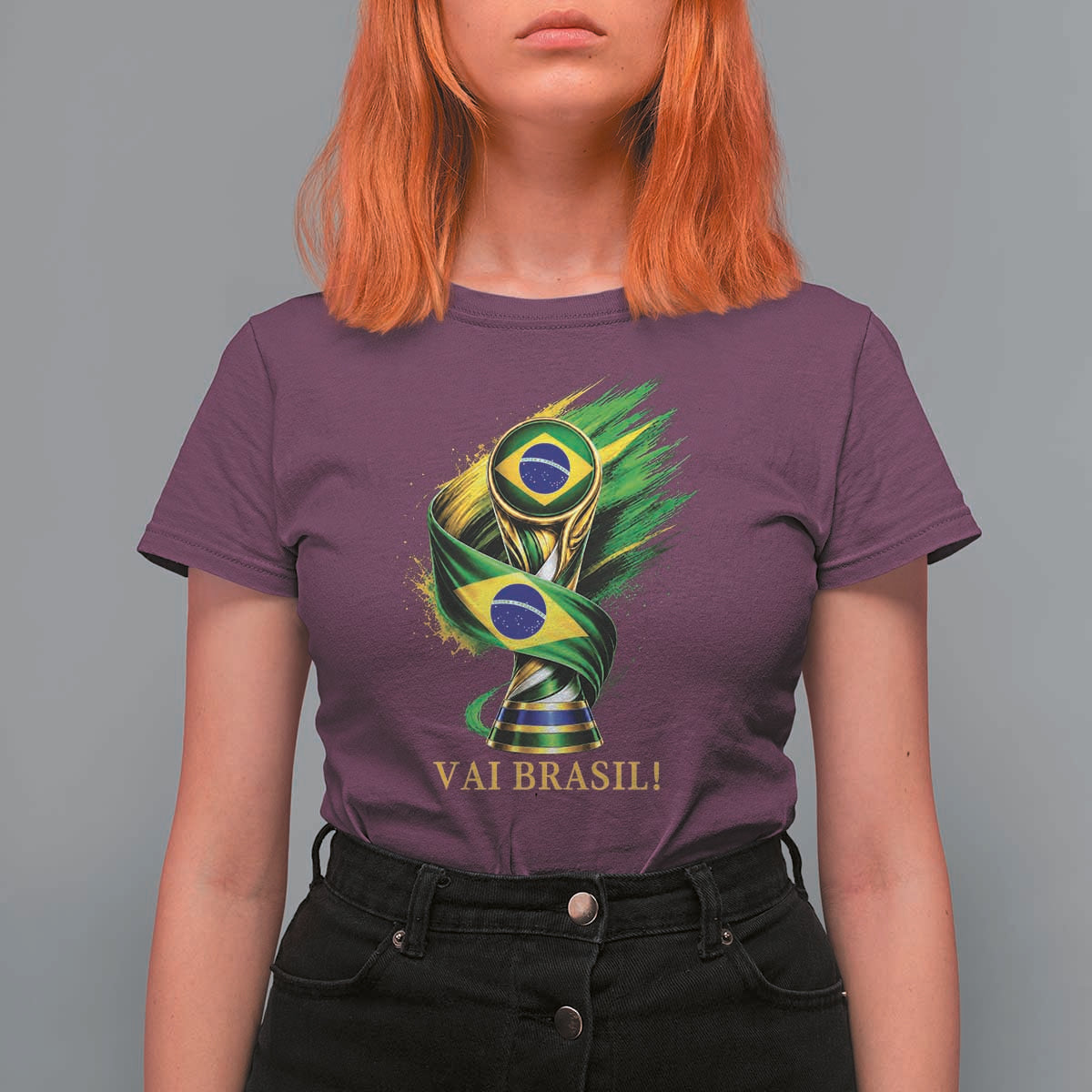 Brazil Soccer Fan 2026 Gift T Shirt For Women Vai Brasil