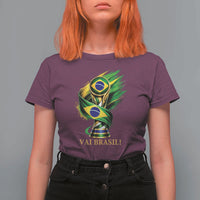 Brazil Soccer Fan 2026 Gift T Shirt For Women Vai Brasil