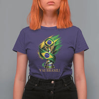 Brazil Soccer Fan 2026 Gift T Shirt For Women Vai Brasil