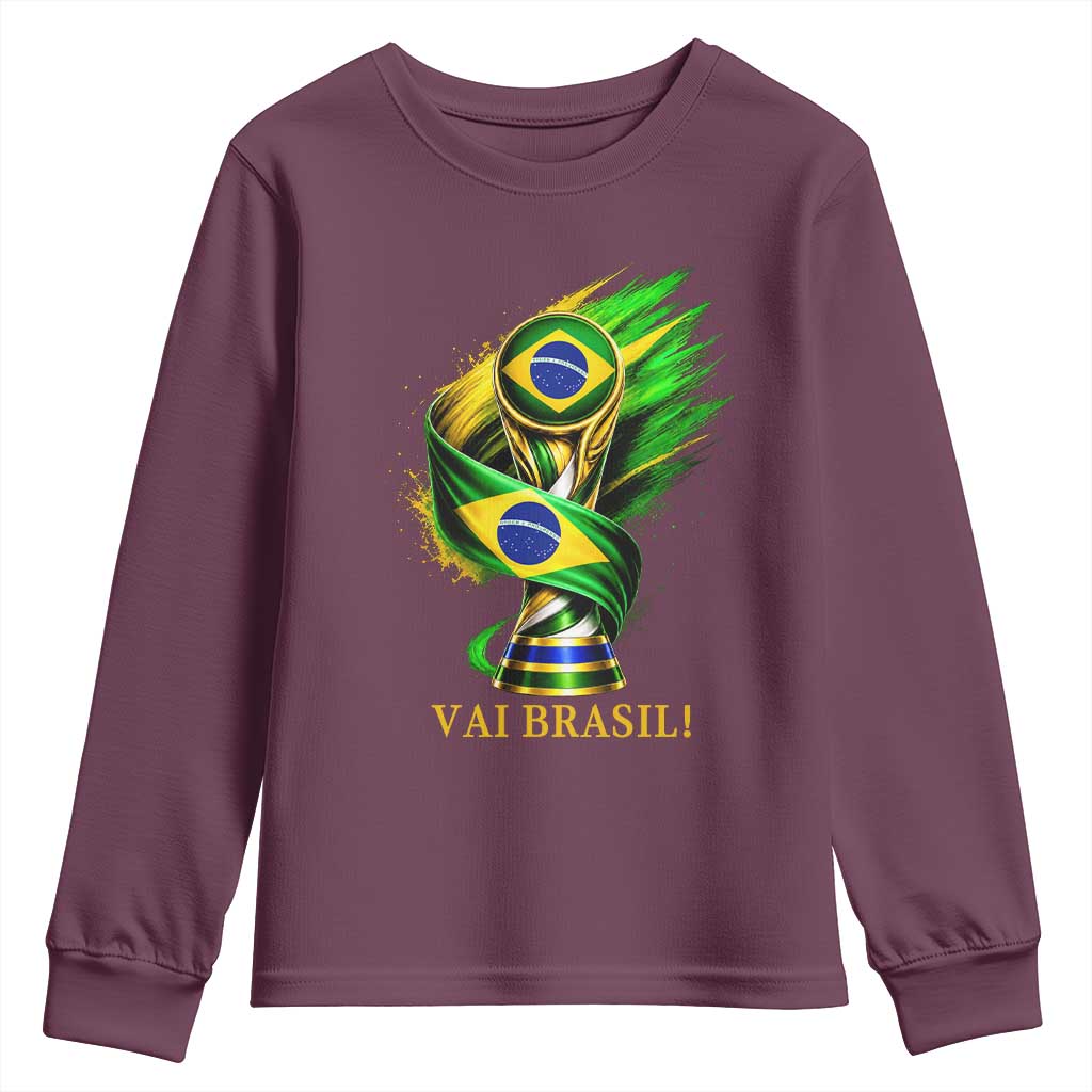 Brazil Soccer Fan 2026 Gift Youth Sweatshirt Vai Brasil
